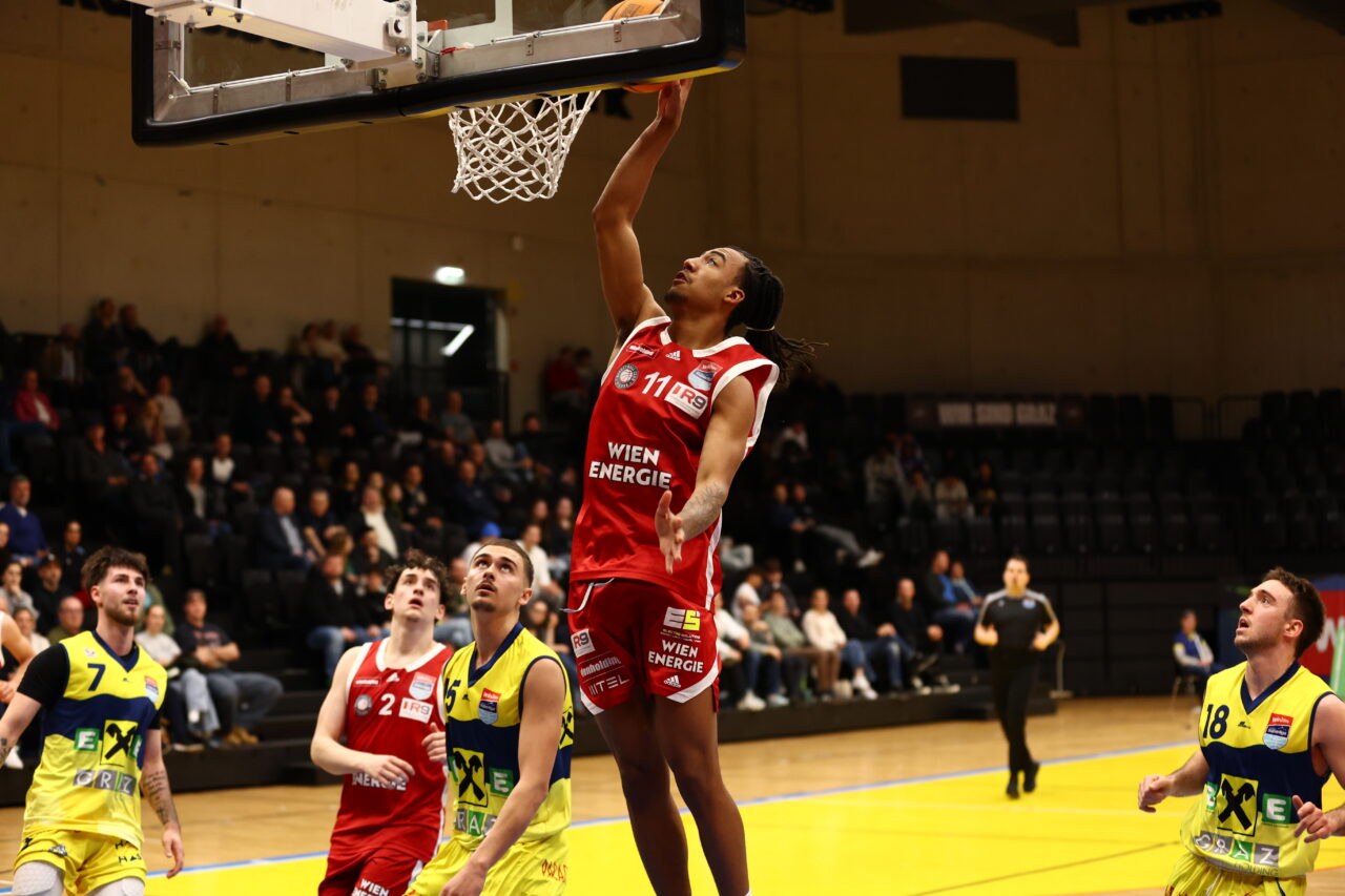 BC Vienna entscheidet offenes Duell gegen Graz spät für sich powered by Wien Holding